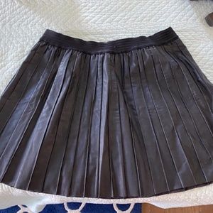 Free People vegan leather pleated skirt